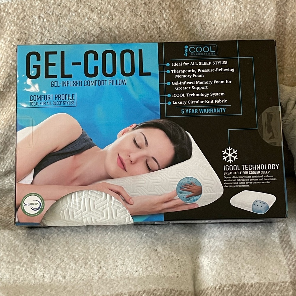 Gel-Infused Comfort Pillow - White